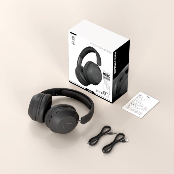SY‑T4 Wireless Bluetooth Headset – Noise‑Cancelling Foldable Headphones with Mic, Rotatable Design, Music & Gaming Mode - Support TF Card