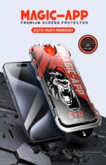 X‑Gorilla 2-Pack Screen Protector + Dust Free Installation (Privacy/HD Tempered Glass) – Compatible with iPhone 17 / 16 / 15 / 14 Series - Image 19