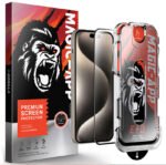 X‑Gorilla 2-Pack Screen Protector + Dust Free Installation (Privacy/HD Tempered Glass) – Compatible with iPhone 17 / 16 / 15 / 14 Series - Image 48